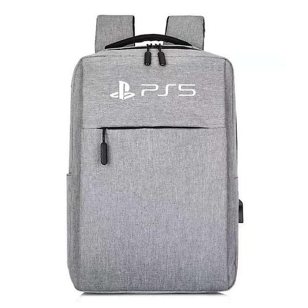 Ryggsekk Canvas Bærevesker For Ps5 gray