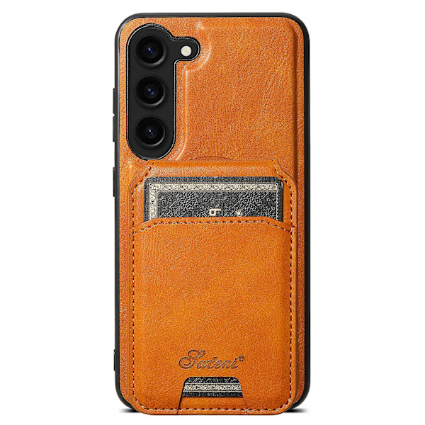 Samsung Galaxy S23 -kotelo, korttipidikkeellä, magneettinen, irrotettava puhelinkotelo Khaki