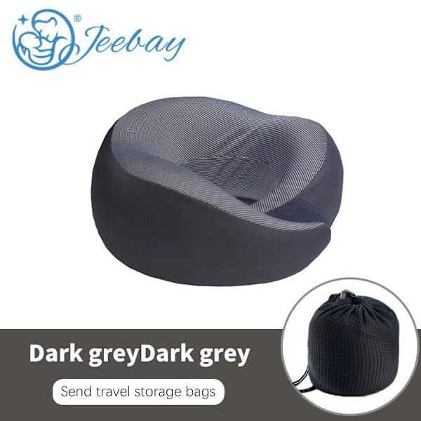 U-formet pute memory foam nakkepute reise bærbar sett Black
