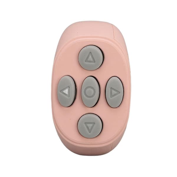 Smart Ring Controller Bluetooth 5.3 Trådlös Fjärrkontroll Sida Vändare För Tik Tok E-bok Pink