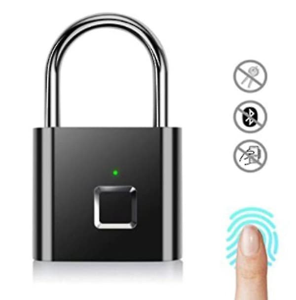 Fingeravtrykk Mini Smart Hengelås USB-lading