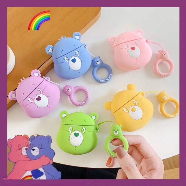 Cute AirPod 2/1 Case, Cartoon Character Design, Funky Air Pods Case, Soft Silicone Unique 3D Animal for Girls Boys Women, Cases for AirPods 2 & 1 Green
