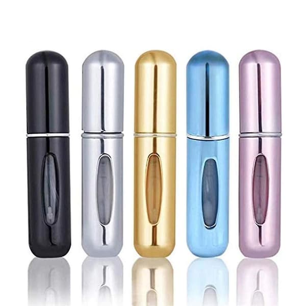 5 stk Parfyme Atomiserflasker, Reisevennlig Mini Bærbar 5ml