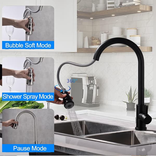 3 Funksjons Spraydyse Kran Tap Uttak Sprinkler Passer G1/2 Kobling