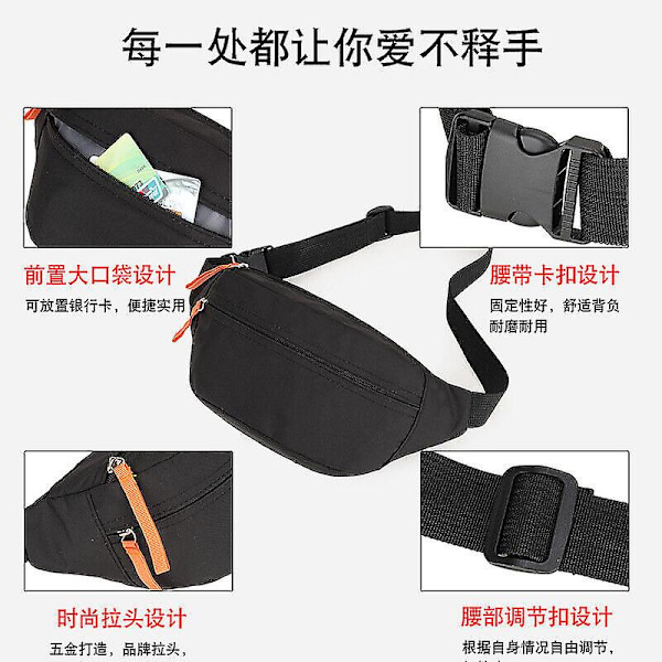 Fanny Pack -laukku, crossbody-laukut, pieni kaikkialla vyölaukku, vyölaukku ulkoiluun - 5 L yellow