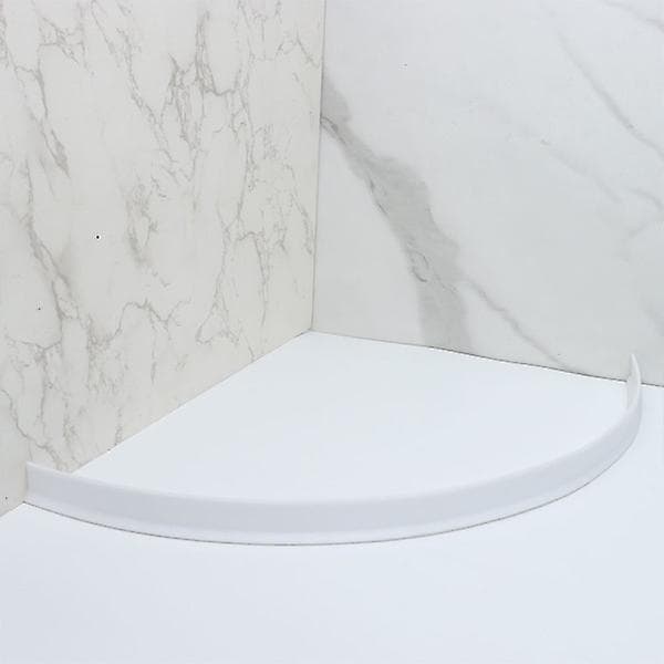 Vandtilbageholdelsesstrimmel til badeværelse, vandtilbageholdelsesstrimmel til køkkenbordvask 3*4 cm White 150 cm