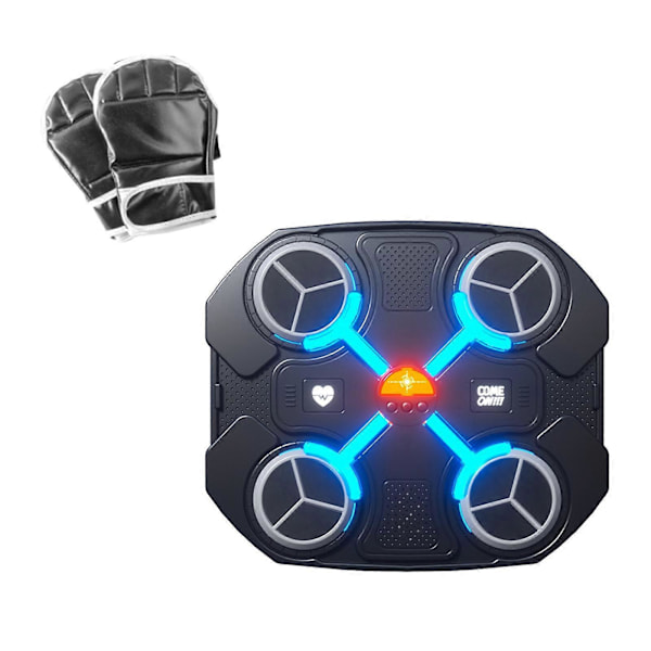 Boxningsmaskin Boxningstränare för Barn Vuxna Reaktionsmål Träning Väggmonterad Elektronisk Boxningsväggmål Punching Pad Bt Black