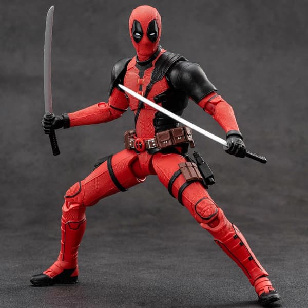 Deadpool Actionfigur Modellkollektion Modell Rörliga Leder