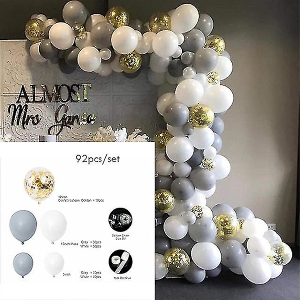 Macaron Ballongirlandbue Kit Folie Metall Ballong For Baby Shower Bryllup Gratulerer Med Dagen Fest Dekor Barn Voksne N