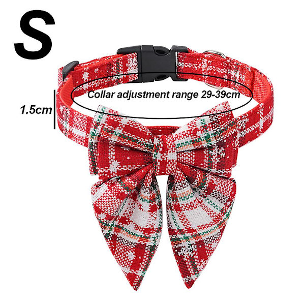Christmas dog collar with bow online
