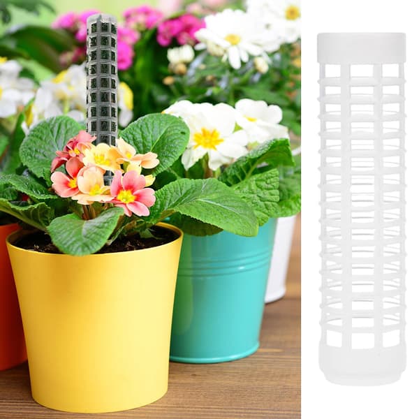 Plastmosspinne för växter Monstera, växtpinnar för klätterväxter, växtstöd för inomhusväxter fungerar med sphagnummossa C