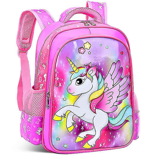 Barn Unicorn Ryggsekk Unicorn Skolesekker Lett Forskole Ryggsekk Boksekk Gaver Purple