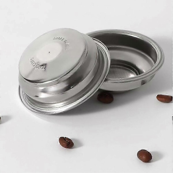 2 KPL Ruostumattomasta teräksestä valmistettu 58 mm kahvi- ja teesuodatinkori espressokahvinkeittimen lisävarusteille, paineistettu