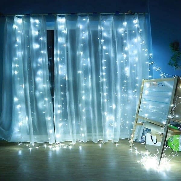 LED Gardinlysstreng White 3x1