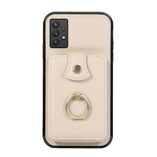 Samsung Galaxy A33 5g Fodral TPU+PU Läder Kortficka Stativ Baksida Beige