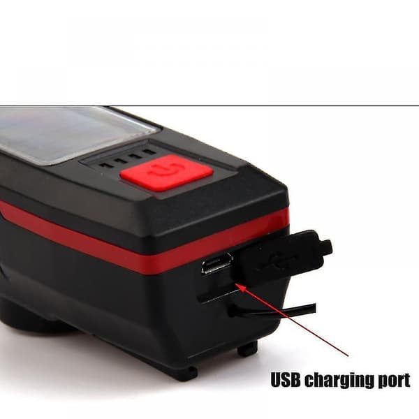 Led-aurinkopyörävalot Torvi Pyörän Etuvalo USB Ladattava 2000mah Taskulamppu Pyörä Tarvikkeet