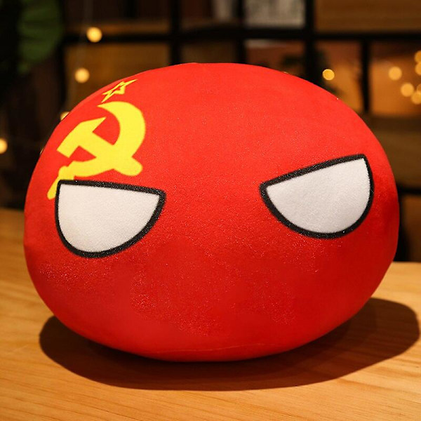 Maa pallo lelu pehmolelu riipus Polandball nukke Countryball USSR USA Ranska Venäjä Iso-Britannia Japani Saksa Italia sisustus 10/30/40cm   Taitopelit about 40cm USSR