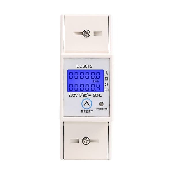 5-80A 230v 50hz Enfasemeter for strøm Digitalt strømforbruksmåler