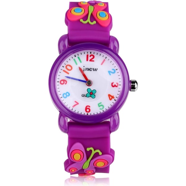 Kids Watch, 30M Waterproof Analog Quartz Watch, Purple