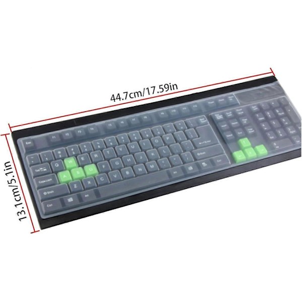 Transparent tangentbordsskydd för PC-tangentbord, damm- och vattentätt