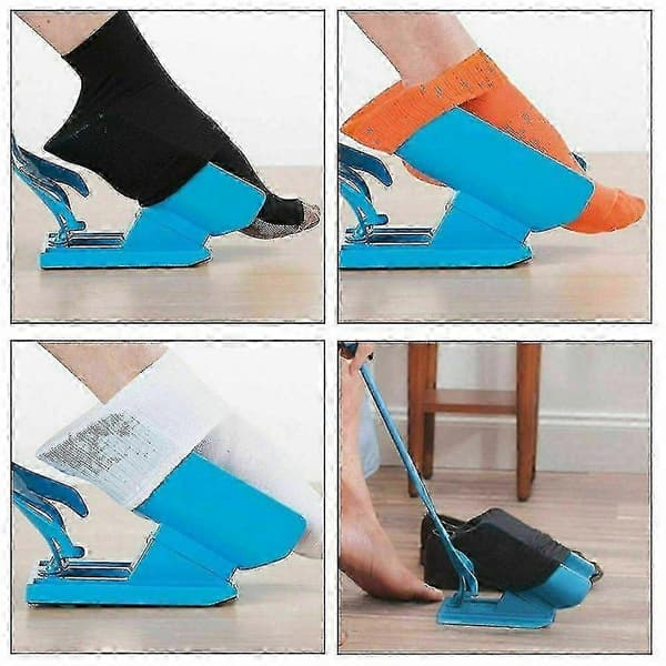 Strumpbytare för äldre - Sockdonning Aid (blå) - Bra