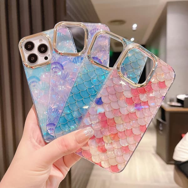 For iPhone 13 Pro-deksel Elektroplettering Linse Ramme PC+TPU IMD Telefondeksel Y4 Glitter Leopard