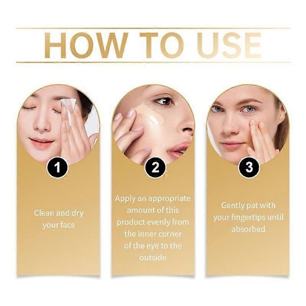 Farge-leire under-øye korrigerende væske, under-øye concealer, under-øye korrigerende væske og børste, mørke ringer under-øye farge-korrigerende væske