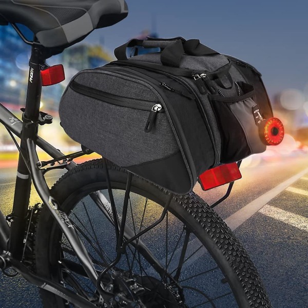 Bicycle Rear Rack Bag 18l Bike Carrier Seat Bag Multifunctional Waterproof Bike Saddle Bag Handbag Bag Outdoor Cycling Pannier For Mountain Road Mtb C