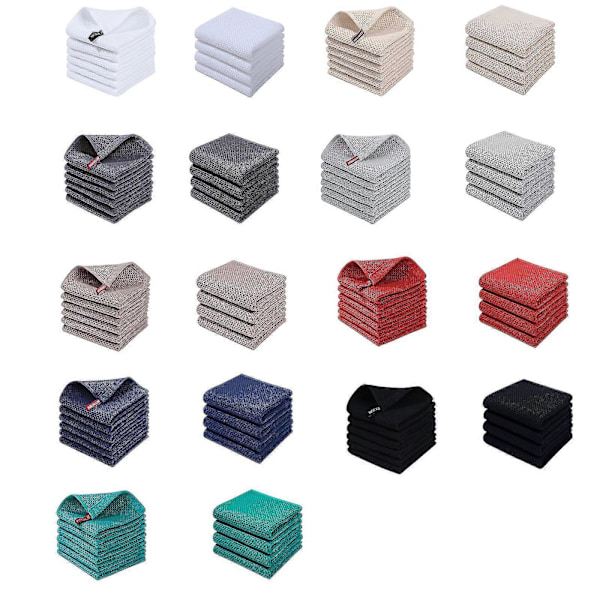 6-pack 100% Bomulls Terry Handdukar Köksdisk Rengöring Hängande Slinga Light gray 34*73cm