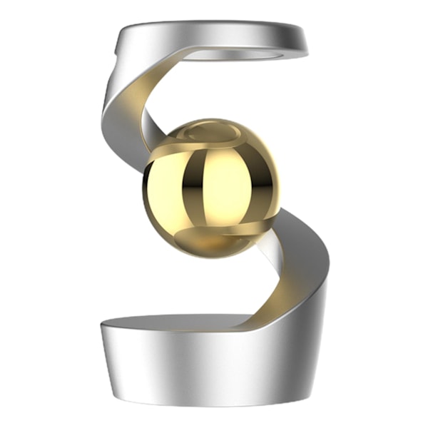 Aluminium Gyroskop Stressavlastande Prydnader Tyst Drift Visuell Rotation Fidget Sensorisk Leksak Skrivbord Koncentrationshjälp Snurrande Leksaker Gold,Silver