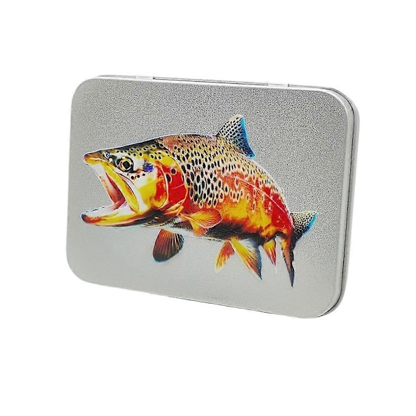 Flueboks, ørredfluekrogboks, dobbeltsidet flueboks, flueboks, fluefisketilbehør trout B