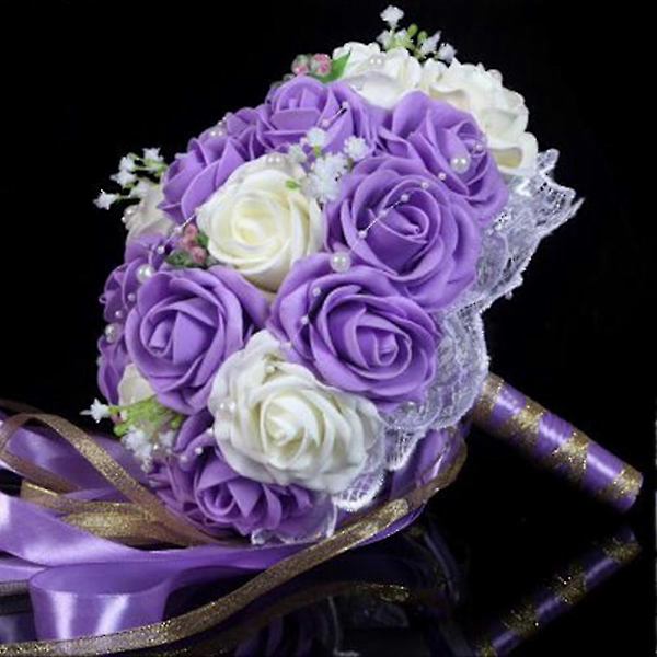 Korean Bouquets Purple and White
