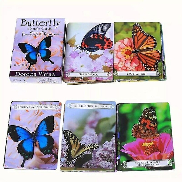 Butterfly Oracle Cards: 44 Kort Tarot Deck Engelsk Version Spådom Oracle