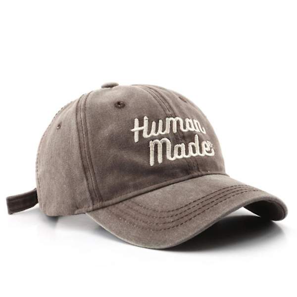 Mimigo Miesten ja Naisten Trucker-lippis Säädettävä Puuvillainen Baseball-lippis 7 Väriä COFFEE