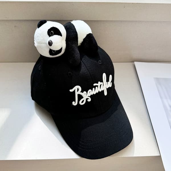 Zoo Foreldre Barn Andetungehatt - Godterifarget Buet Bomullsbaseballhatt black S children's model