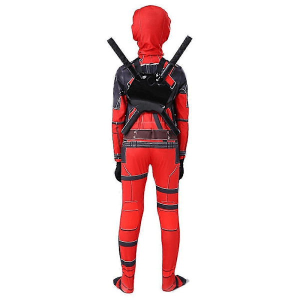 Deadpool Super Sankari Puvustuspuku Poikien Halloween-Asun 120cm