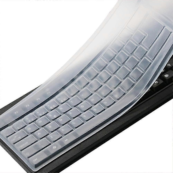 Transparent tastaturcover til desktop-computer til PC-standardtastatur, støvtæt og vandtæt tastaturcover