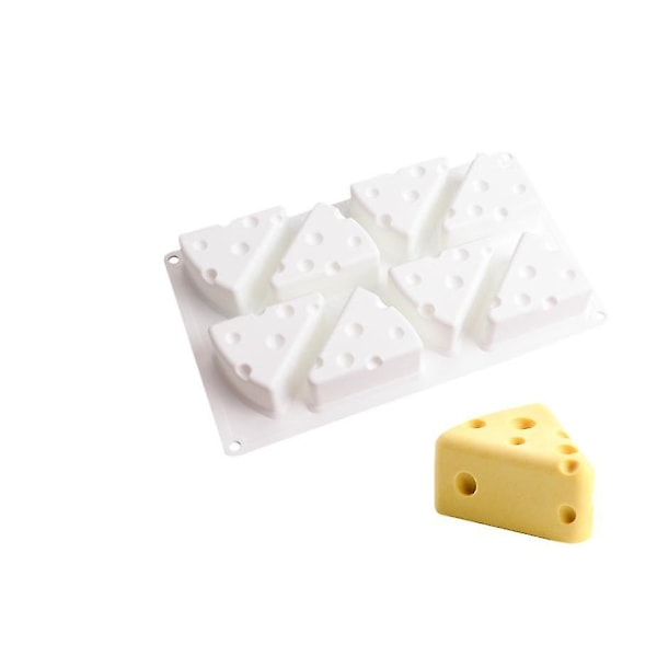 3d Cheese Shape Silicone Mousse Mold For Baking Cake Candy