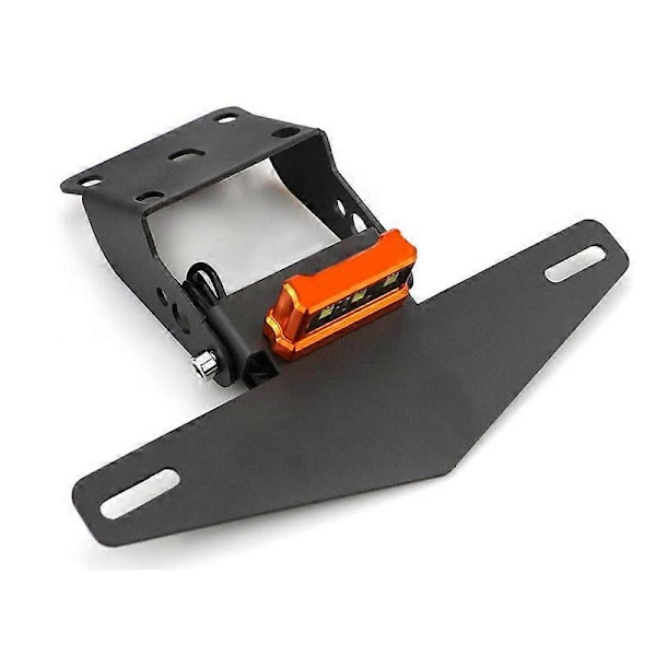Sopii KTM DUKE 125 200 250 390 -moottoripyörään, jossa on kevyt rekisterikilven kehys, lyhyt takarekisterikilpi orange