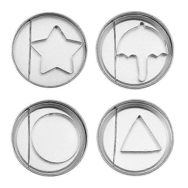 12 st Squid Cookie Cutter Spelset, Med Tennask & Nål