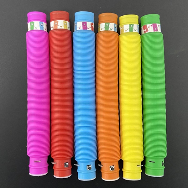 Store Lysende Rør 2,9 cm Julegaver Kreativ Plast Sansestimulerende Leke, Flerfarget Led Vannrør For Gutter Og Jenter 12 pieces