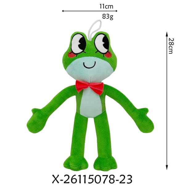 Upea digitaalinen sirkus Jax Burger -pehmolelu standing frog