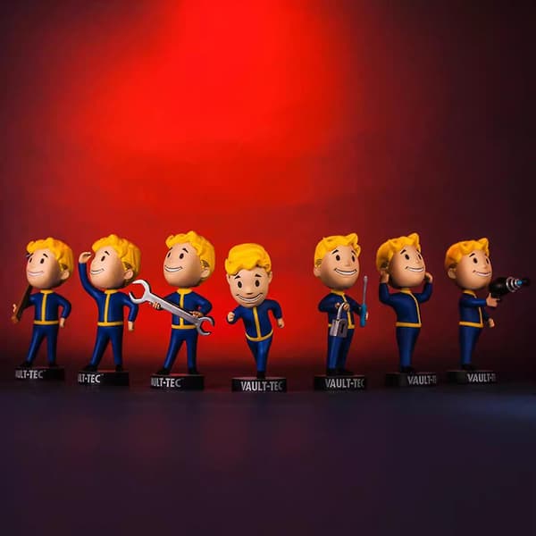 Fallout Vault Boy Bobble Head PVC Actionfigur Samleobjekt Model Legetøj Style 1