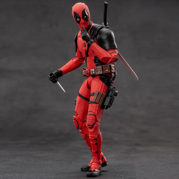 Deadpool Actionfigur Modellkollektion Modell Rörliga Leder