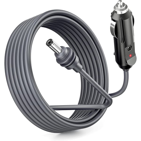 Velegnet til 3 i 1 biloplader DC strømkabel til cigarettænder USB tre i 1 strømforsyning Cigarette lighter to DC [5m]