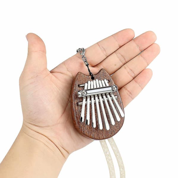 Høj kvalitet mahogni træ 8 nøgle mini kalimba