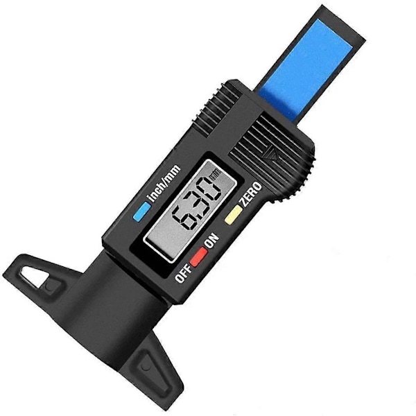 Däckdjupmätare Däckmönsterdjupmätare Däckdjupmätare digitalt djupmätare 0-30mm LCD-display