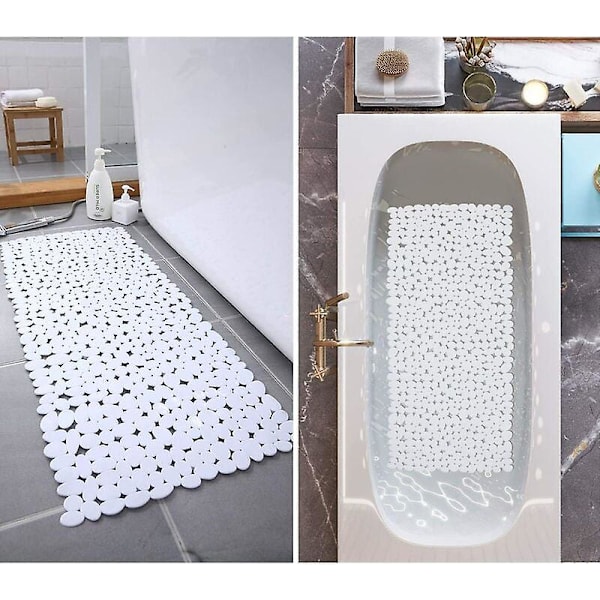 Anti slip on sale shower mat pebbles