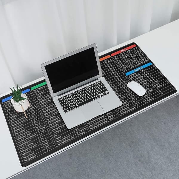 Tastatur Excel Snarveier Musematte Stor Tykk Utvidet Musematte Skrivebordspute Myk Datamaskin Tastatur Musematte