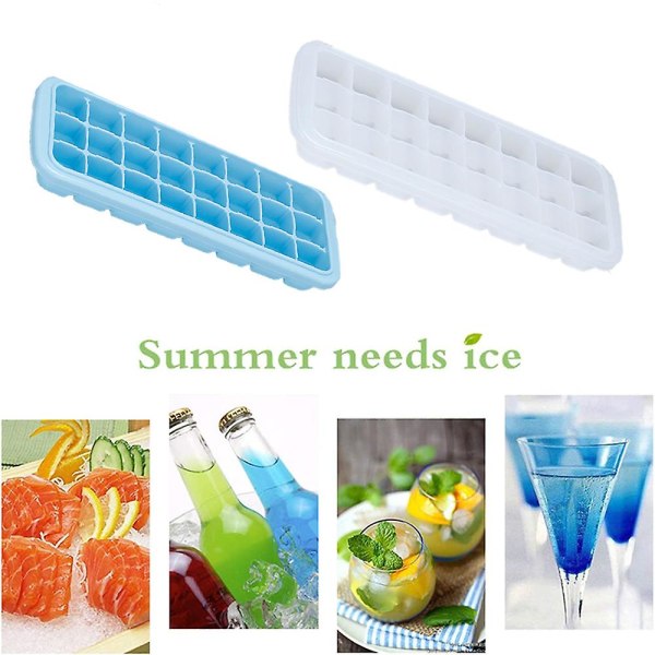 Ice Cube Trays, Ice Cube Molds With Lid,ice Trays Stackable